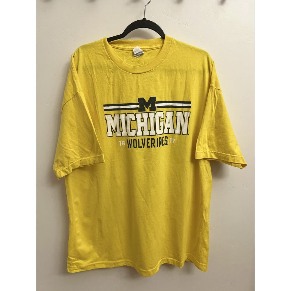 Alstyle Yellow Michigan Wolverines Short Sleeve Tee